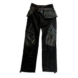 Darker Wavs Reverb Windbreaker Cargo Pants in Black